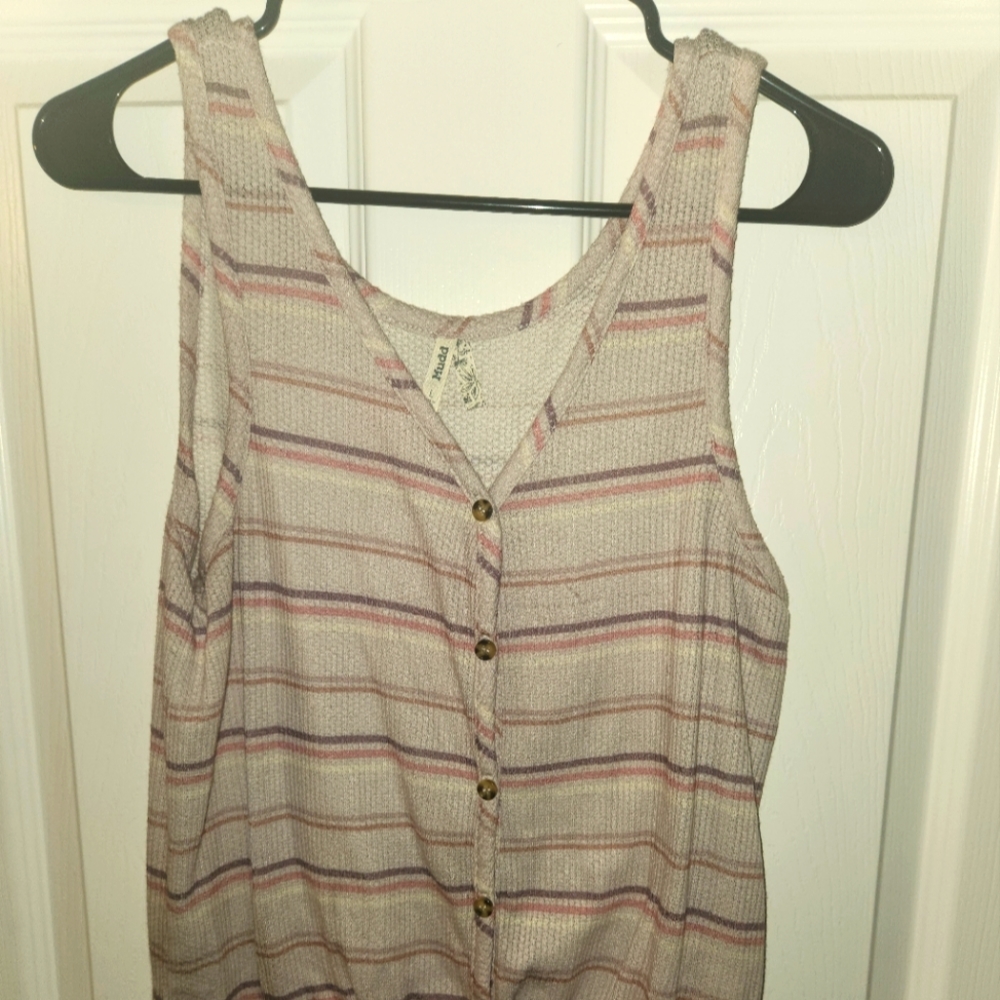 PURPLE AND PINK STRIPED SHIRT